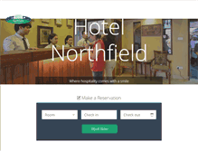Tablet Screenshot of hotelnorthfield.com